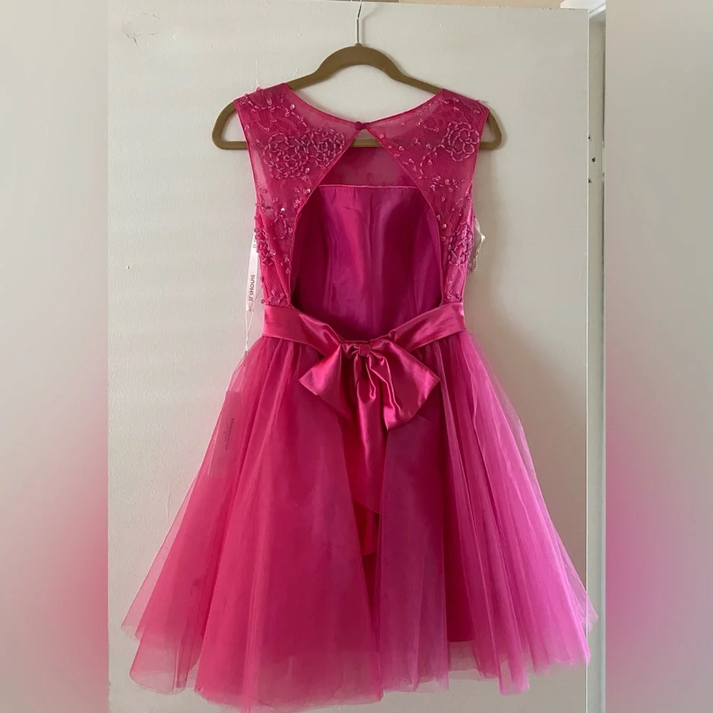 NWT JJs House Pink Tulle Prom, Special Occasion, Formal Events Dress - Picture 6 of 7